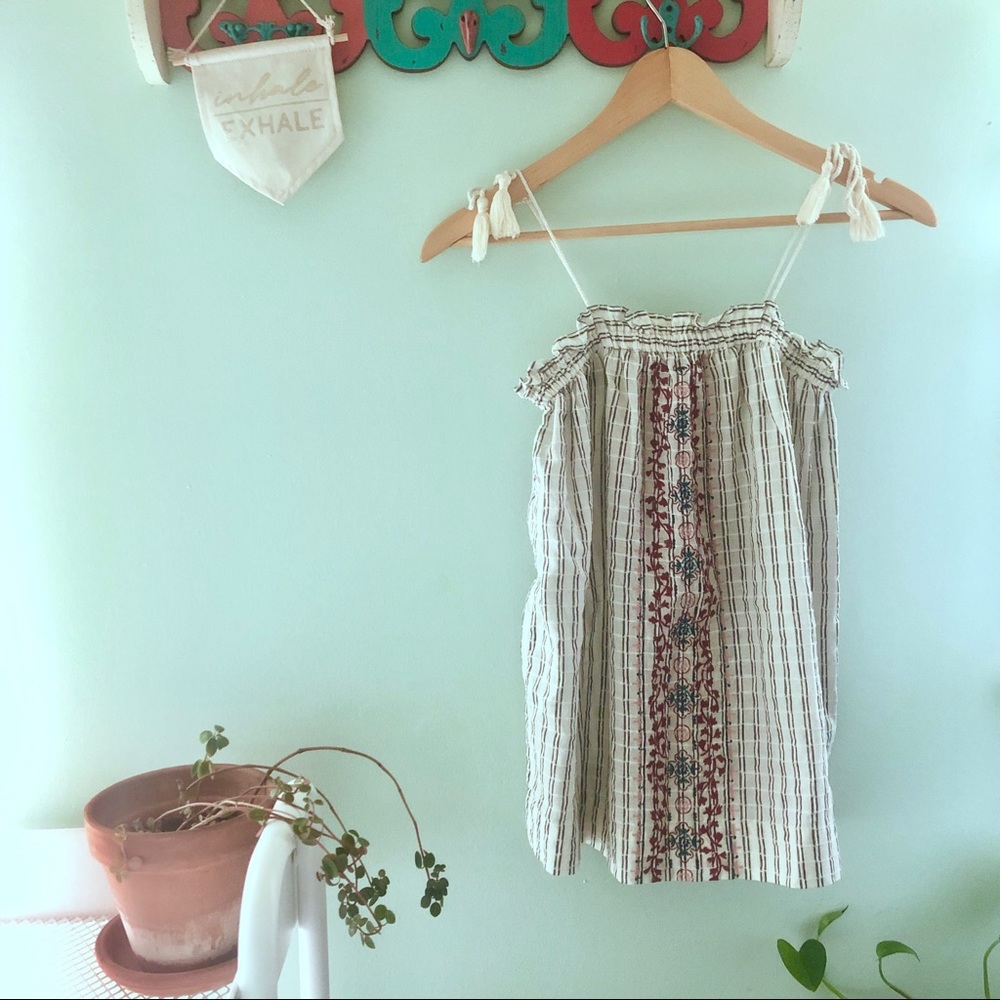 Boho tassel strap tank